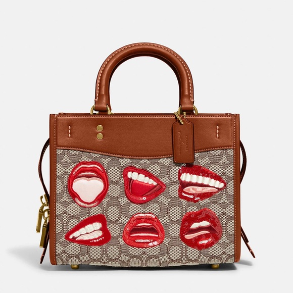 New Coach X Tom Wesselmann Rogue 25 In Signature Textile Jacquard - Picture 1 of 8